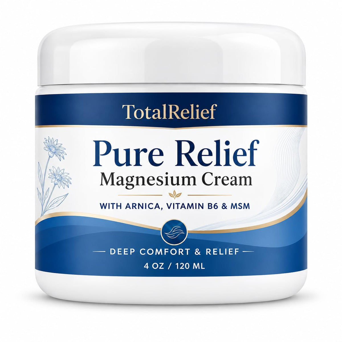 TotalRelief Pure Relief Magnesium Cream,Contains Magnesium, Msm, Arnica & Vitamin B6 – product photo (Creams)
