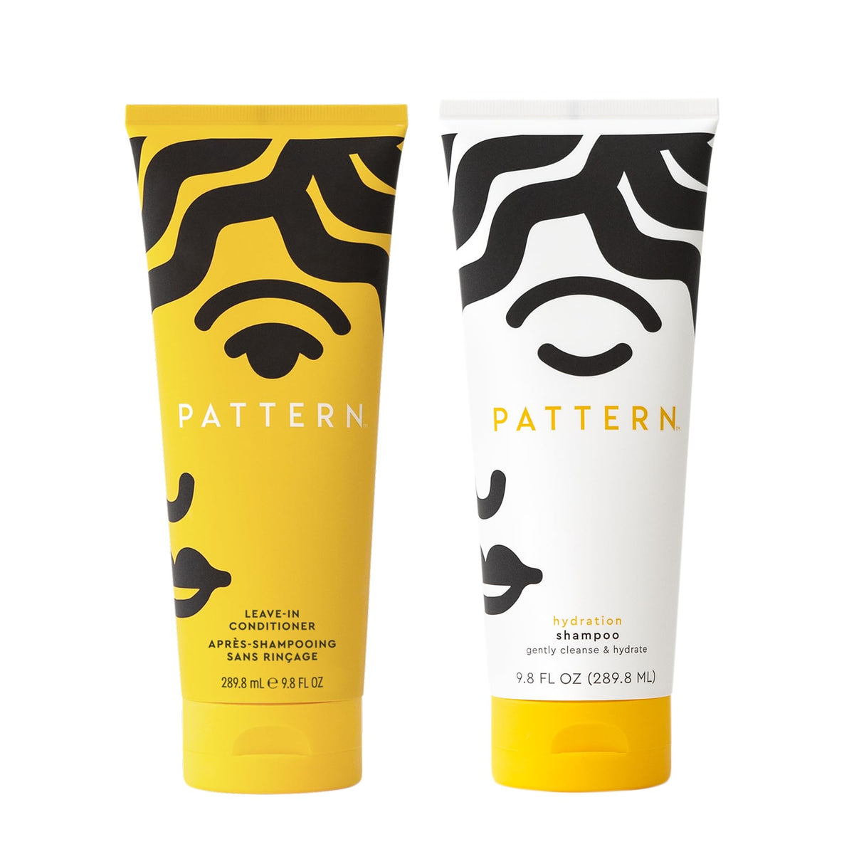 PATTERN Beauty by Tracee Ellis Ross Hydration Shampoo & Leave-In Duo, Hydration Shampoo & Leave-In Conditioner, 9.8 fl o