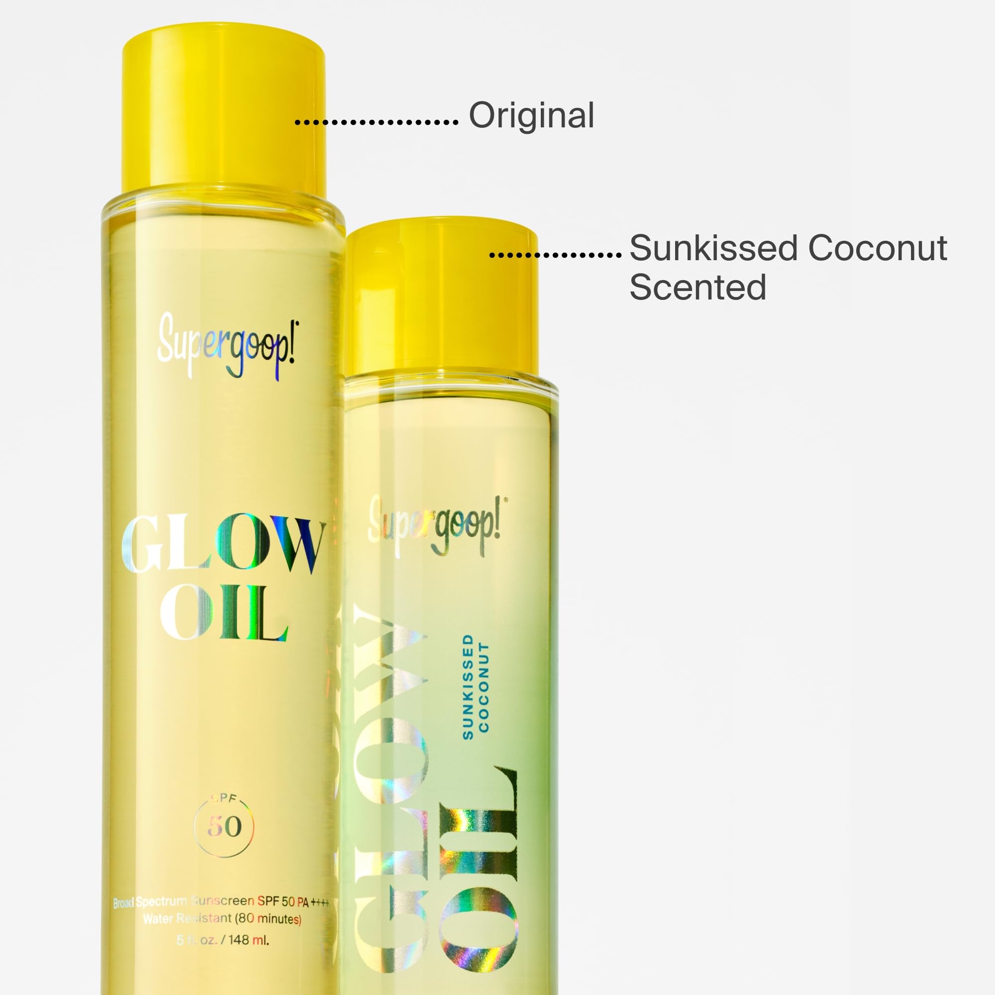 Supergoop! Glow Oil - 5 fl oz - SPF 50 PA++++ Vitamin E Body Oil + Broad Spectrum Sunscreen Protection - With Marigold, Meadowfoam & Grape Seed Extracts