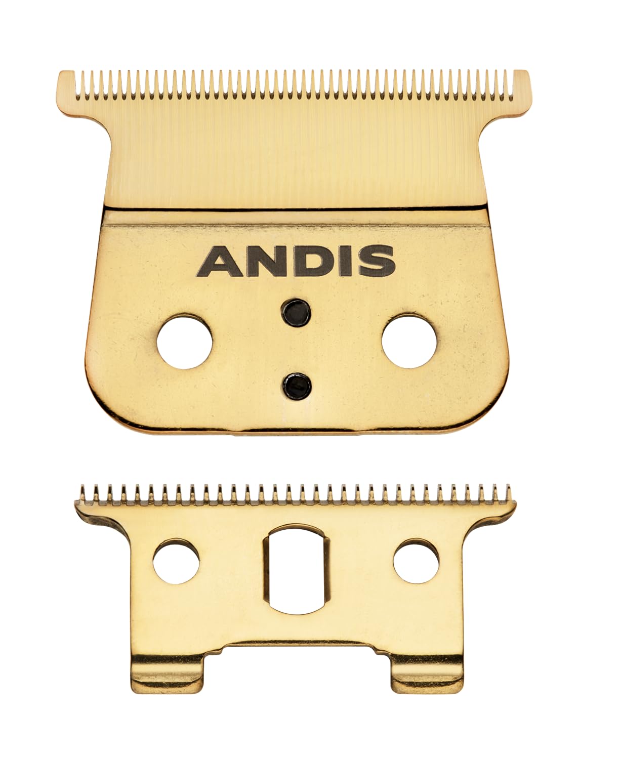 Andis Gold GTX-EXO cordless hair trimmer replacement blade, zero gap precision for detailed hair trimming.
