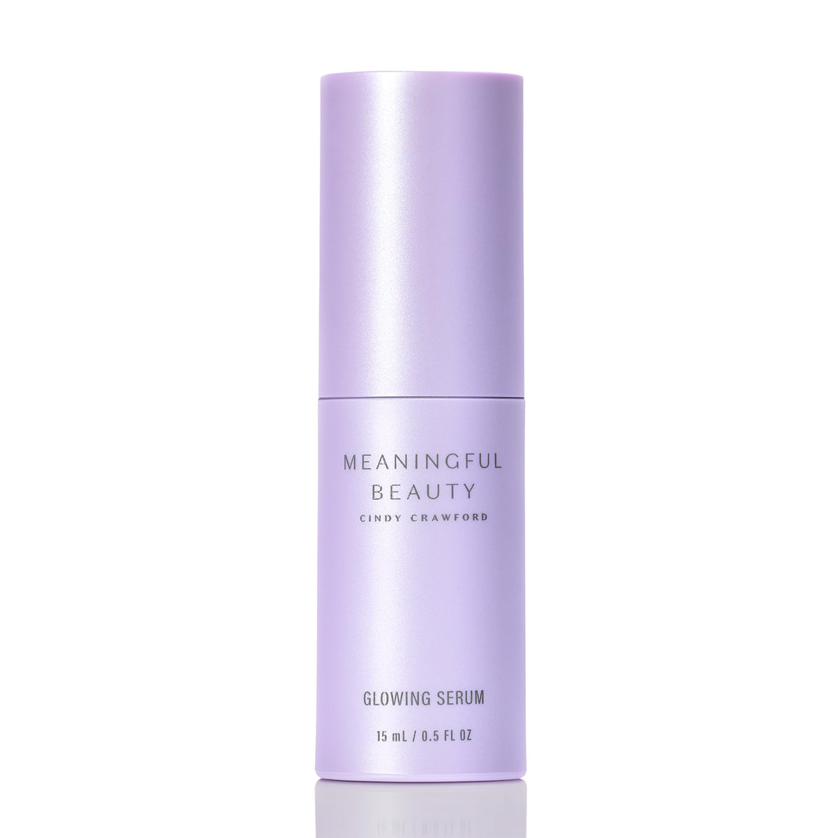 Premium Selection Meaningful Beauty Glowing Serum, hydrating radiance boost for luminous skin, in a clear bottle with a dropper.