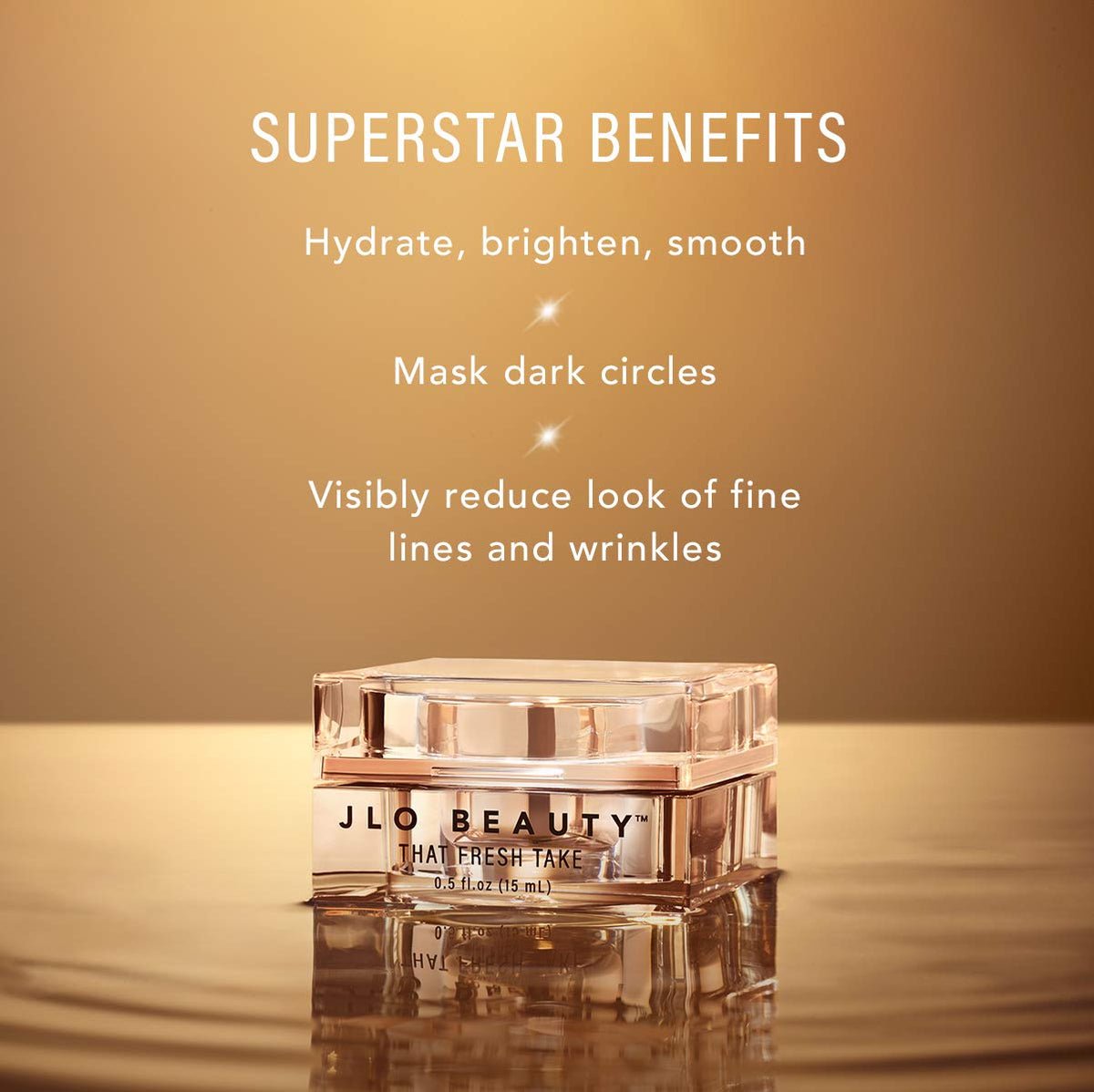 JLO BEAUTY That Fresh Take Under Eye Cream, Dark Circles, Puffiness, 0.5 Oz – close-up detail