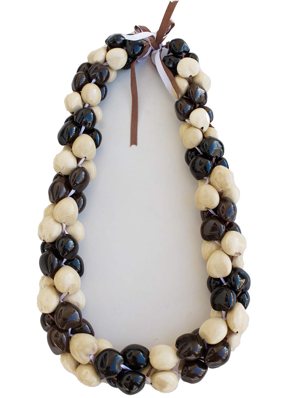 Rainview Creations Hawaiian Jewelry Necklace Genuine Natural Deluxe Kukui Nuts Leis – product photo (Strands)