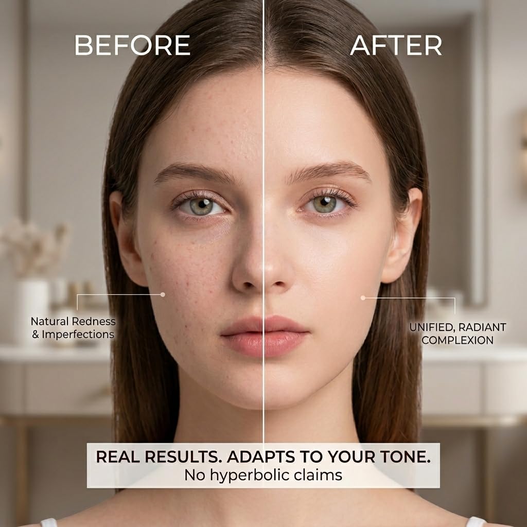 DTMIEAXN Color Changing Foundation,Hydrating Skin-Matching Makeup for Mature Skin, Conceals Fine Lines & Wrinkles, Flawl