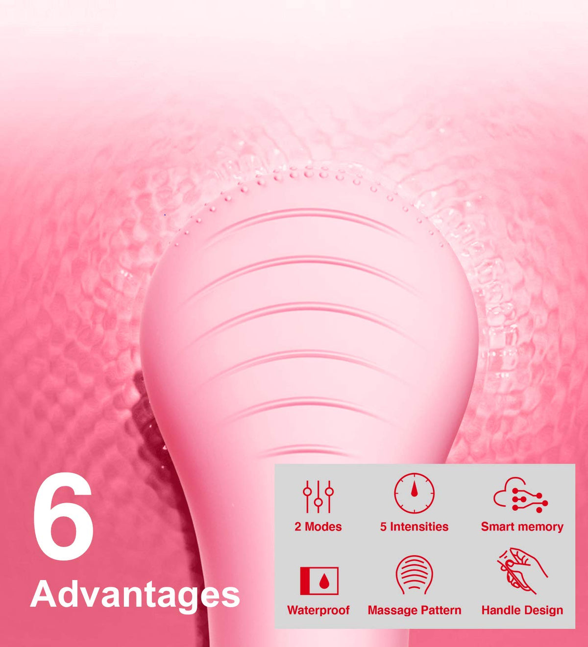 N&aring;graCoola NågraCoola CLIE Facial Cleansing Brush, Waterproof and Rechargeable Electric Face Scrubber for Men & Wo