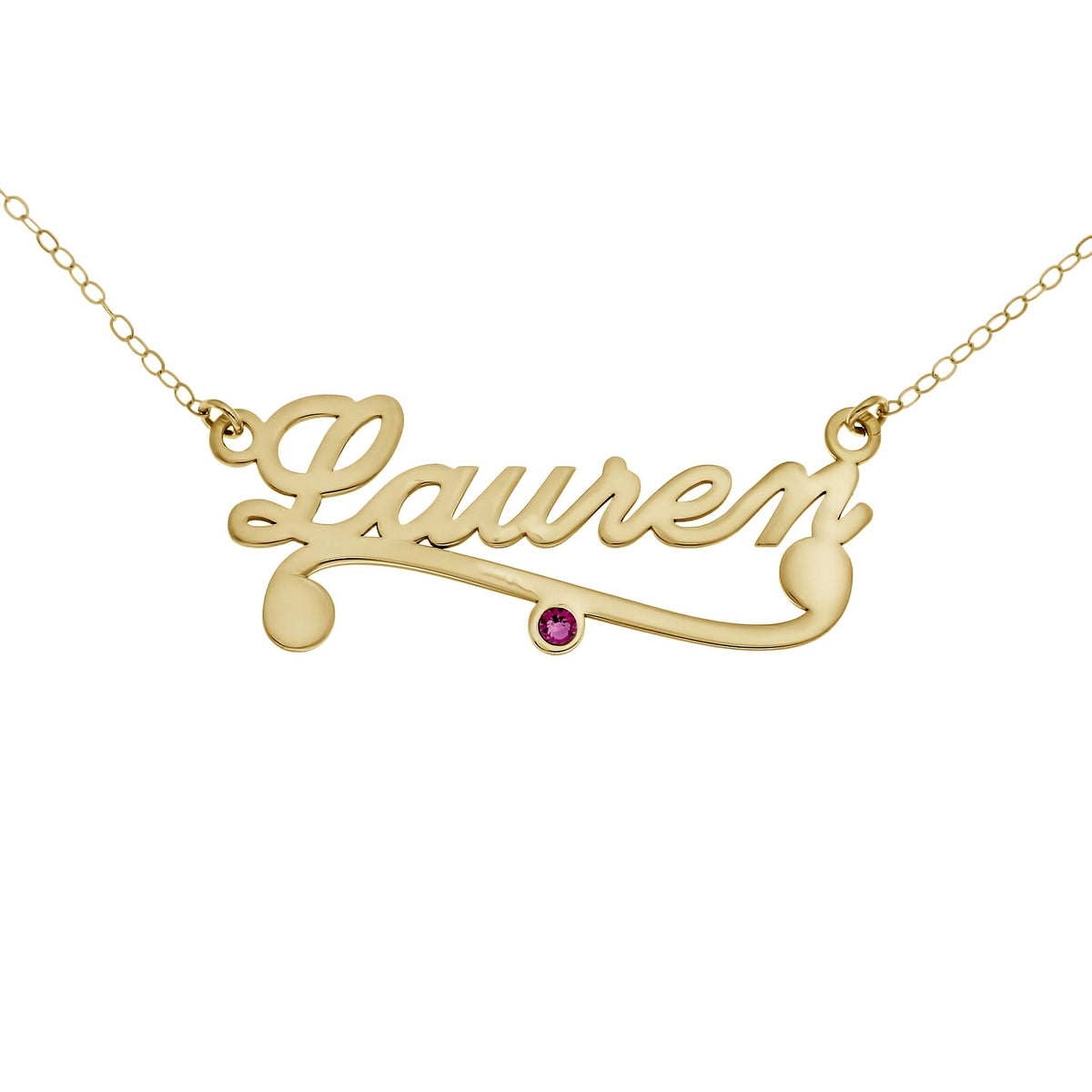 AJ s Collection Personalized Sterling Silver Name Necklace - AJ's Collection Official Imagery - 7