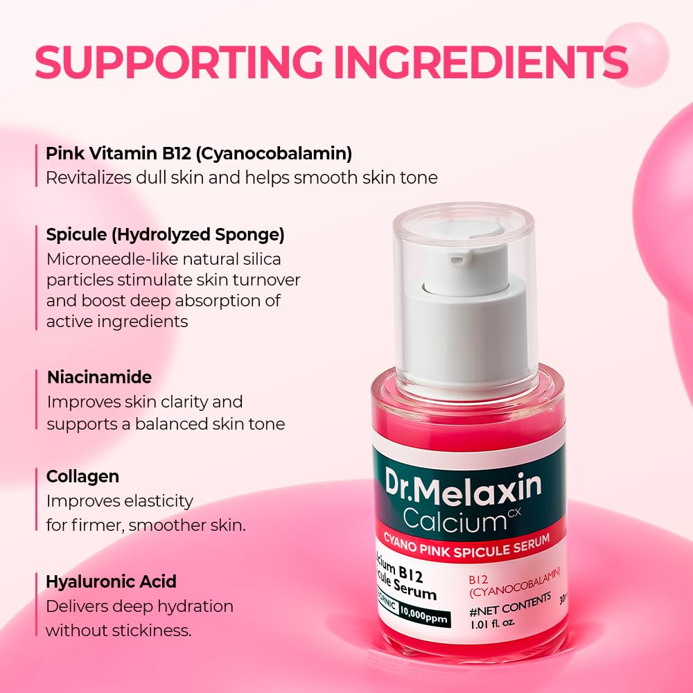 Dr.Melaxin Cyano Pink Spicule Serum Vitamin B12 Pore Refine