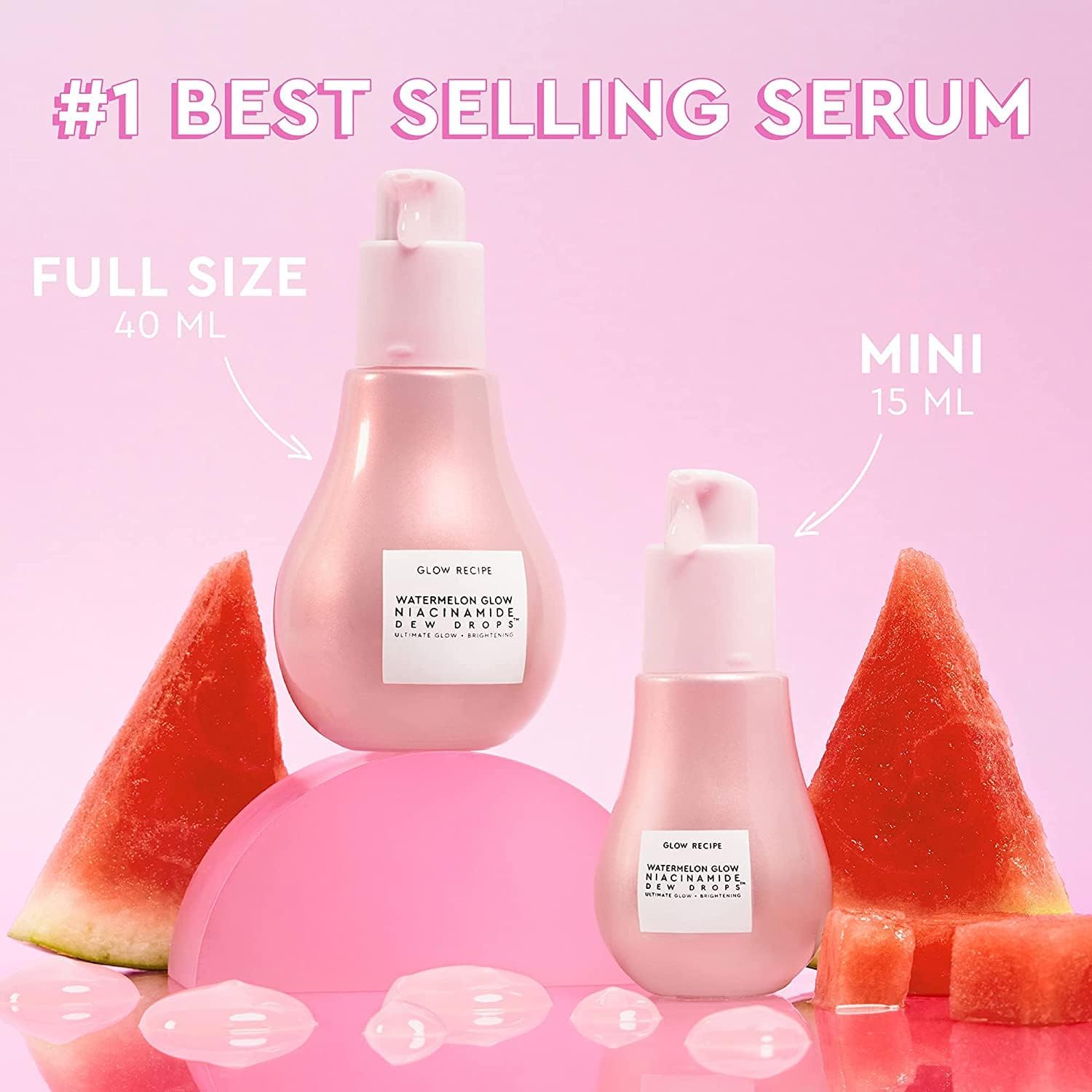 Glow Recipe Glass Skin Kit with Dew Drops and PHA Toner, featuring two skincare serums for radiant, dewy skin.