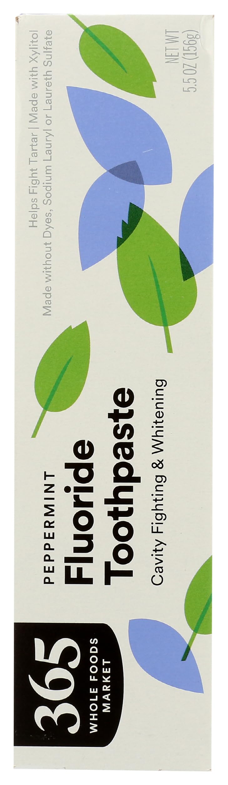 365 by Whole Foods Market, Fluoride Toothpaste, Cavity Fighting & Whitening, Peppermint Flavor, 5.5 Ounce