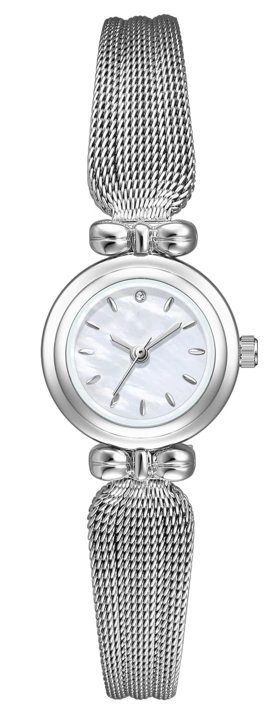 BESTKANG Fashion Simple Women's Quartz Watch Stainless Steel Mesh Strap Elegant Ladies Wrist Watch – alternate angle