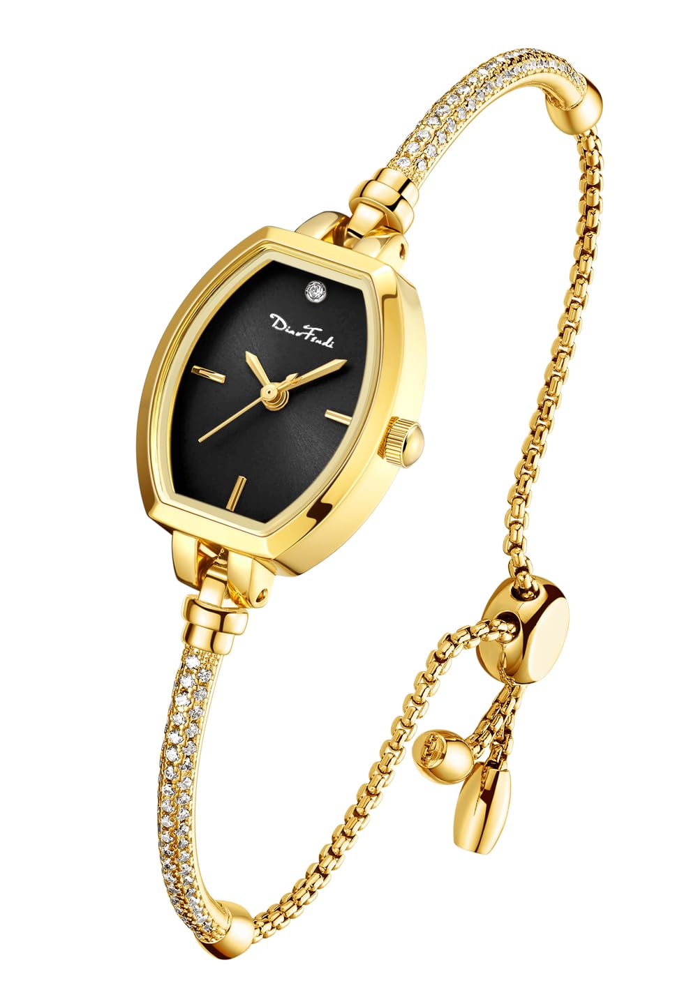 Diaofendi Petite Bracelet Watch for Women, Gifts for Girlfriend Diamond Dress Analog Watch Waterproof