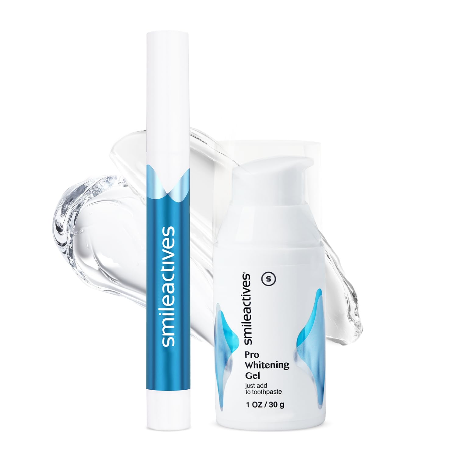 Smileactives Teeth Whitening Kit with Gel & Pen, Hydrogen Peroxide, 30-Day
