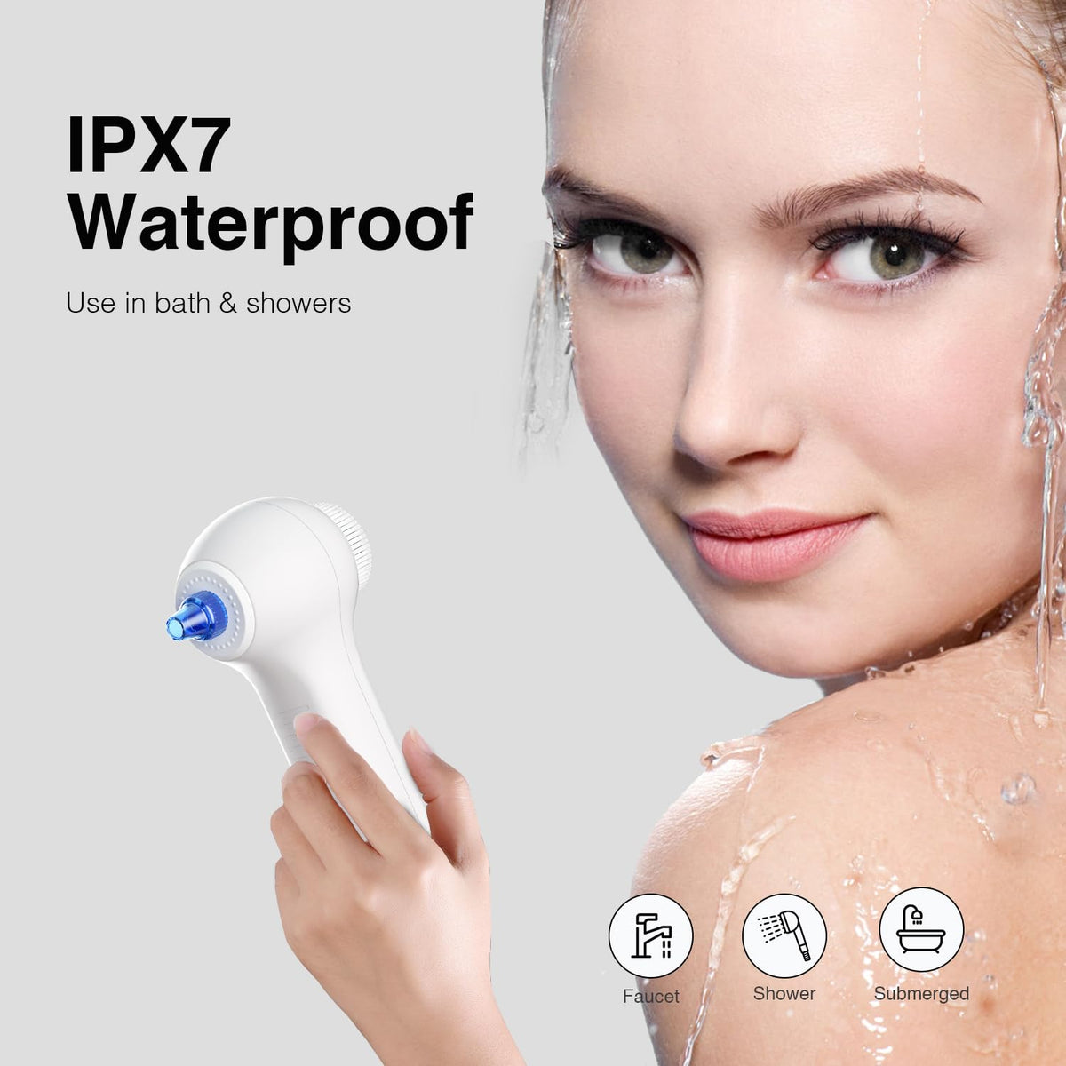 Rechargeable Rotating Face Scrubber - Umickoo Official Imagery - 8