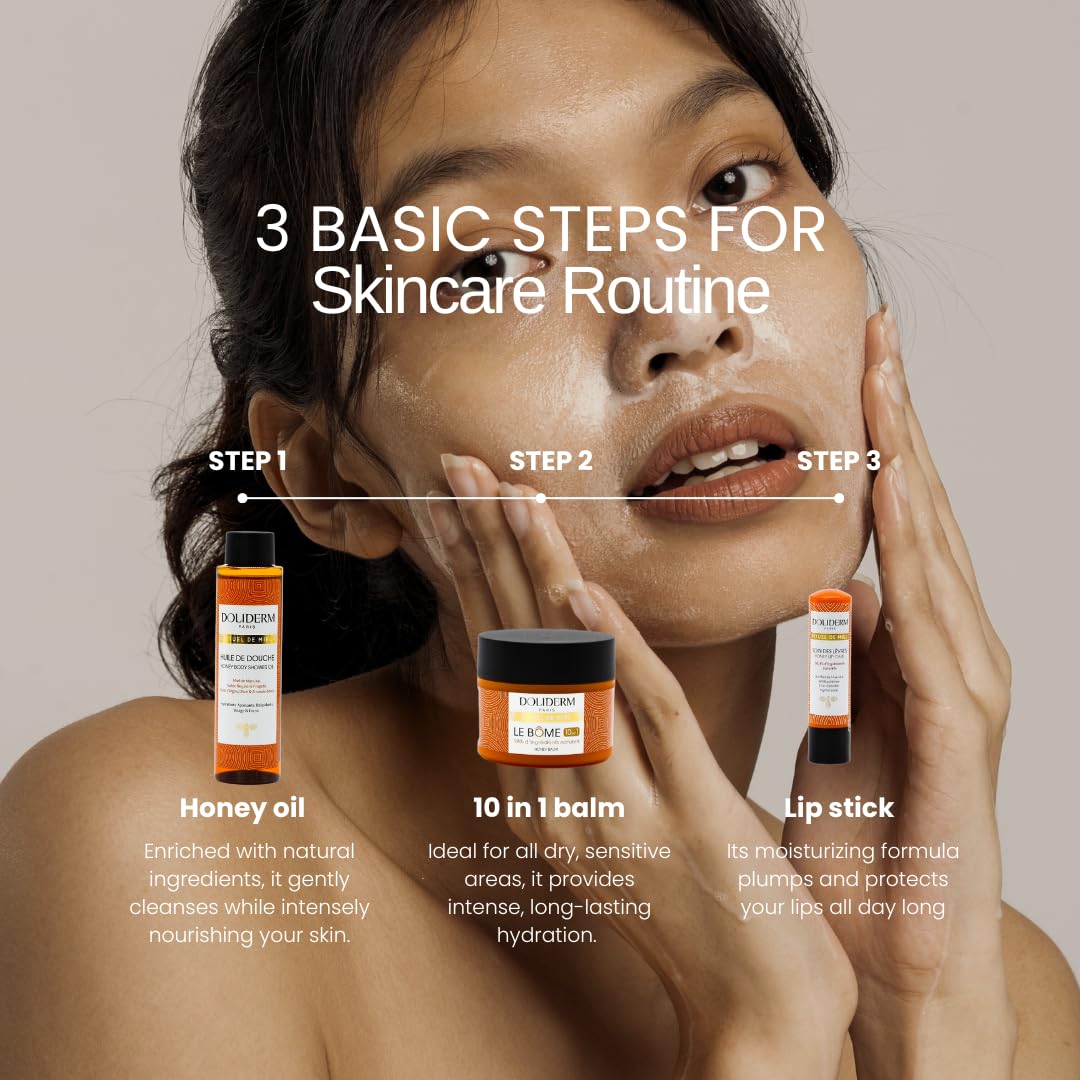 Doliderm Paris - Precious Honey Gift Set – close-up detail