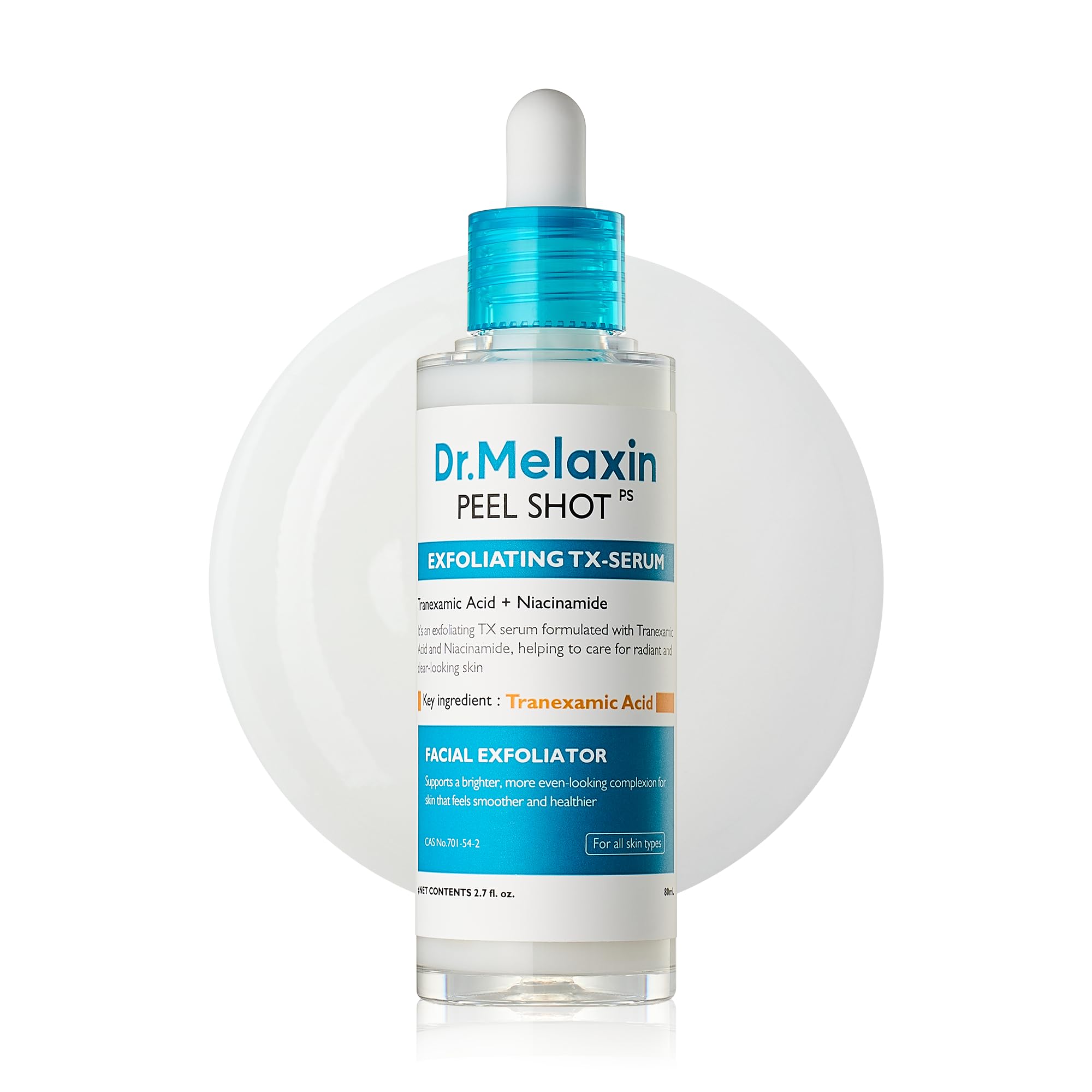 n Peel Shot Exfoliating TX Serum 80ml – 99% Pure Tranexamic Acid - Product Imagery