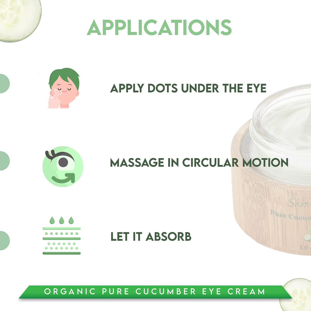 Shira Shir Organic Pure Cucumber Eye Cream For Dark Circles - Shira Official Imagery - 5