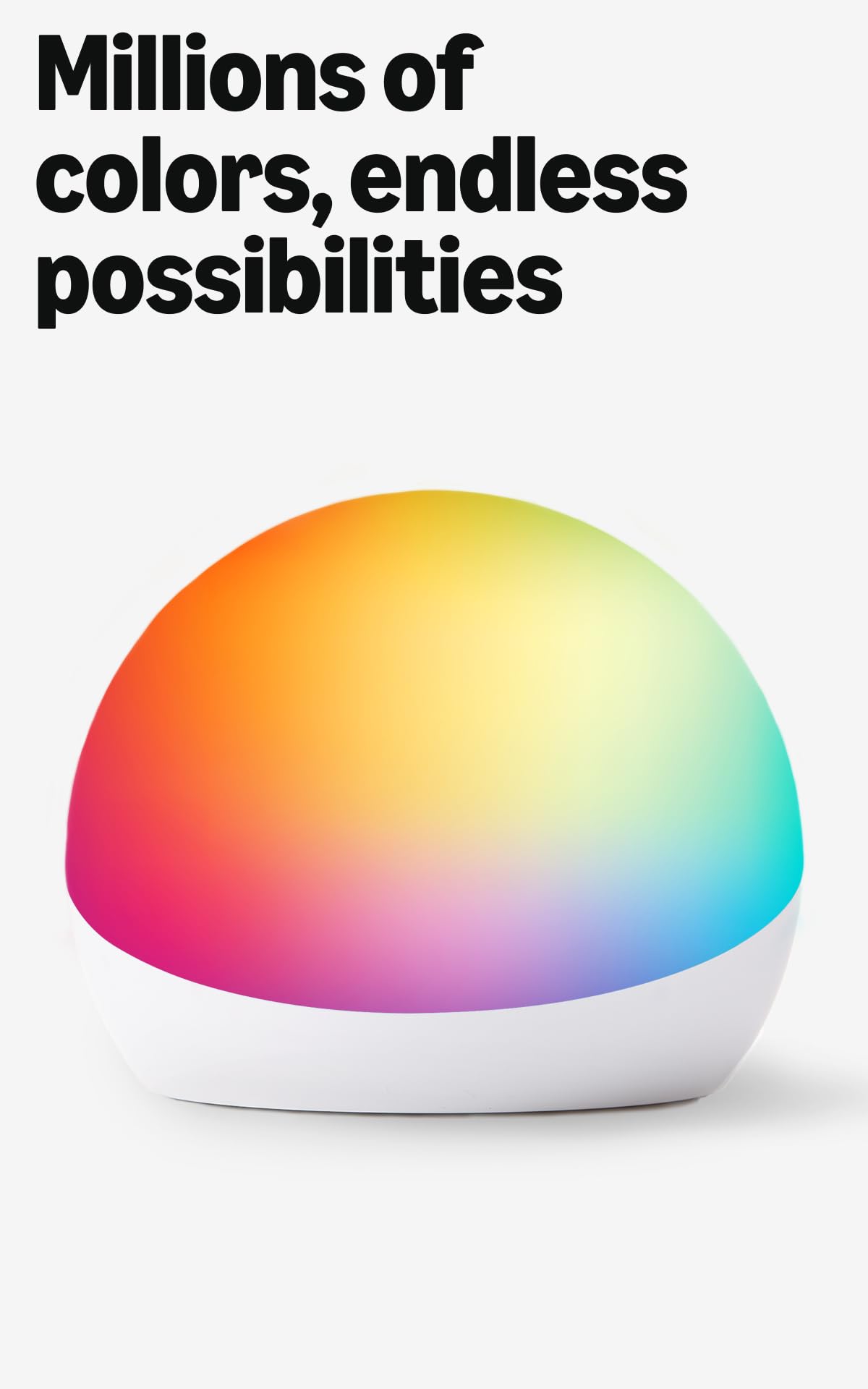 Amazon Echo Glow (newest model), Night light for kids, Works with Alexa – full view