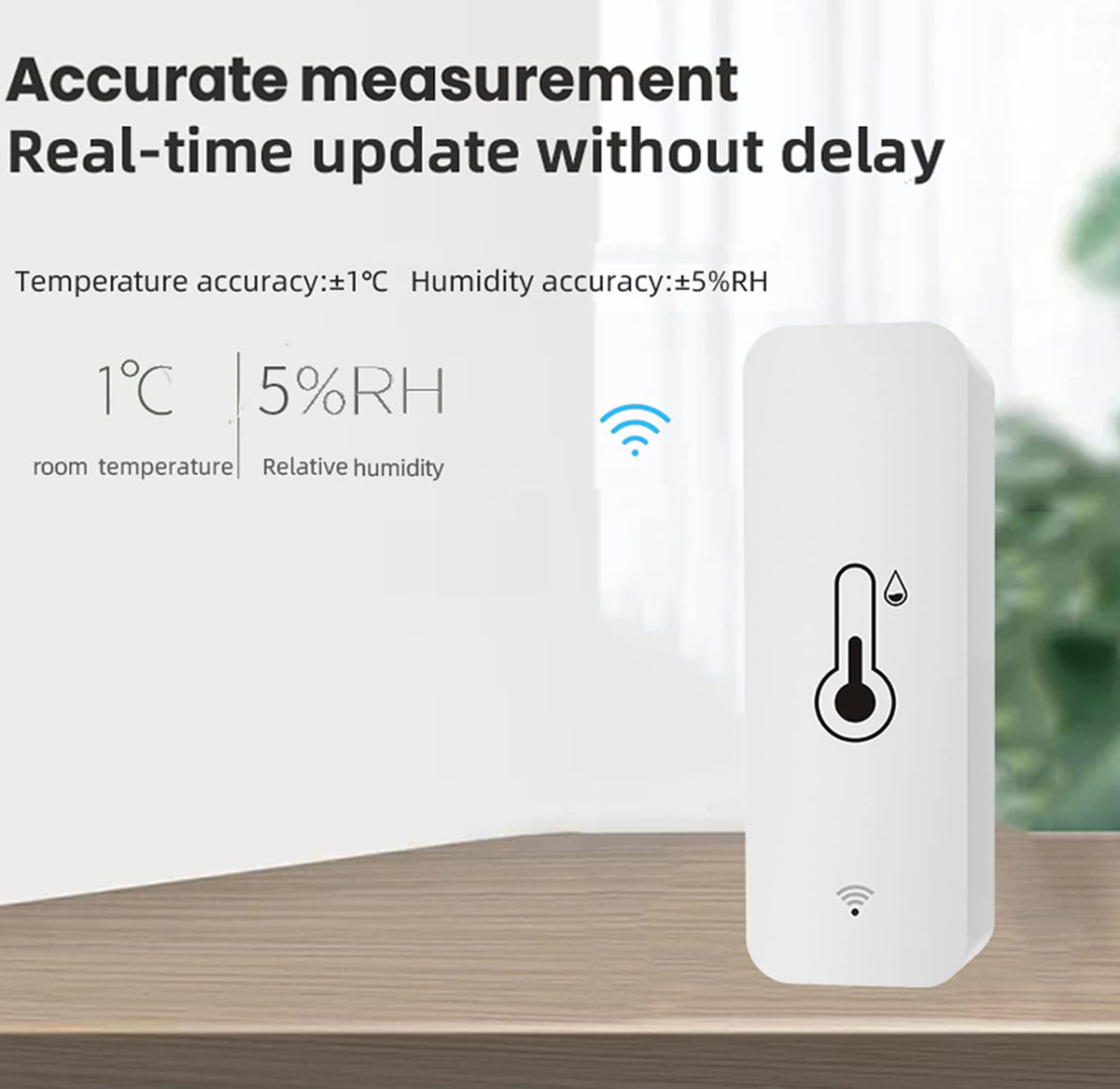 SENCKIT 4-Pack WiFi Temperature Humidity Sensor: Wireless Temperature Humidity Monitor with App Alert, Free Data Storage