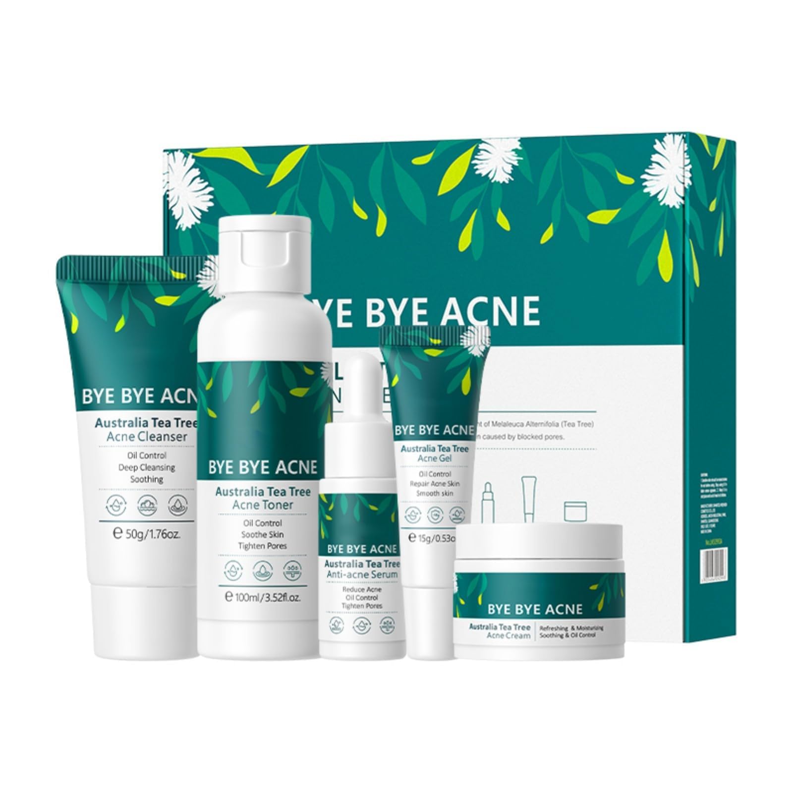 Skin Care Set,Acne Treatment for Face Skin Care Sets & Kits,Tea - Product Imagery