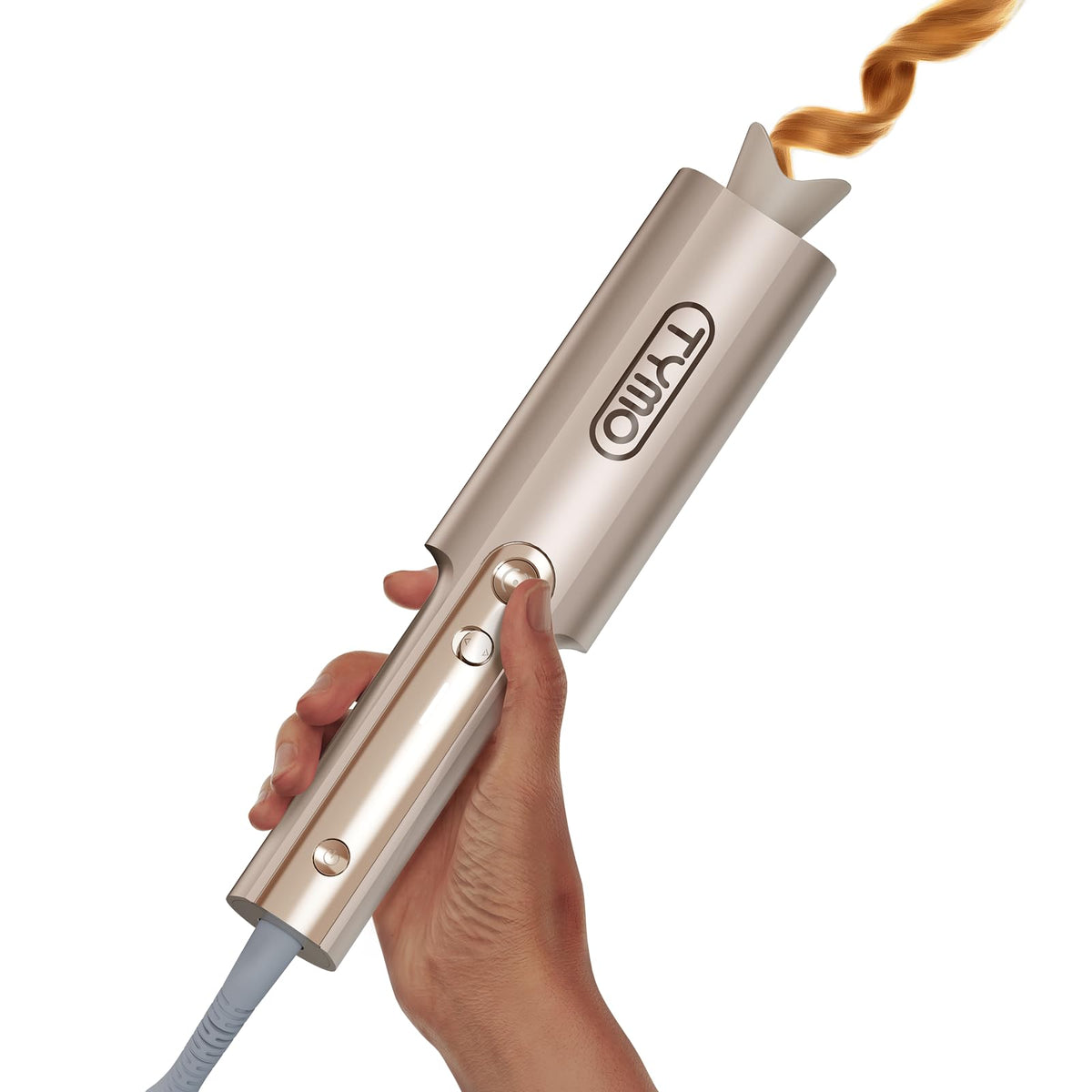 TYMO CurlPro Plus Automatic Rotating Curling Iron - Upgraded Long Barrel Curling Wand for Beach Waves & Long Hair, Ceram