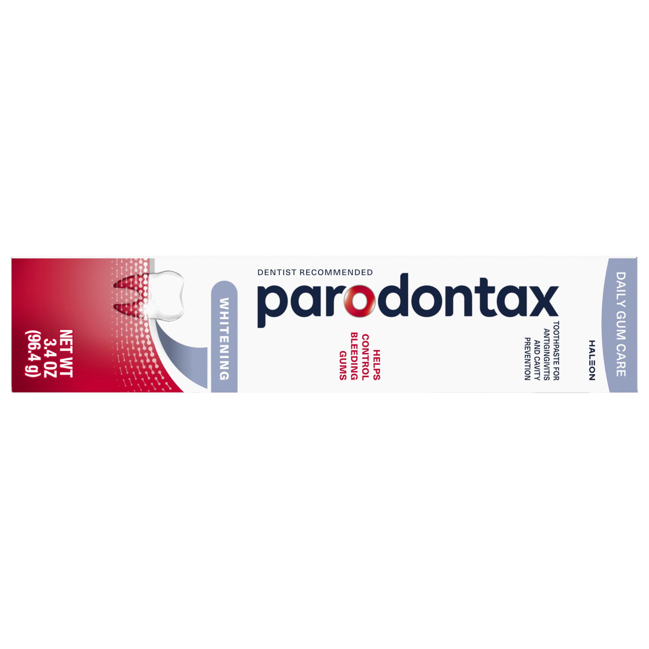 Parodontax Teeth Whitening Toothpaste, to Help Bleeding Gums, 3.4 Oz x 3