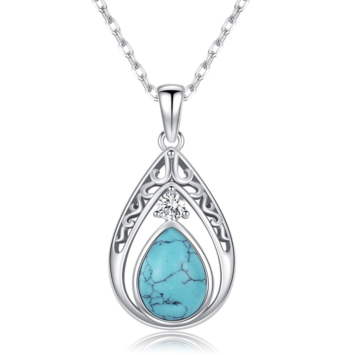Kootwo Teardrop Necklace Pendant for Women – packaging and label