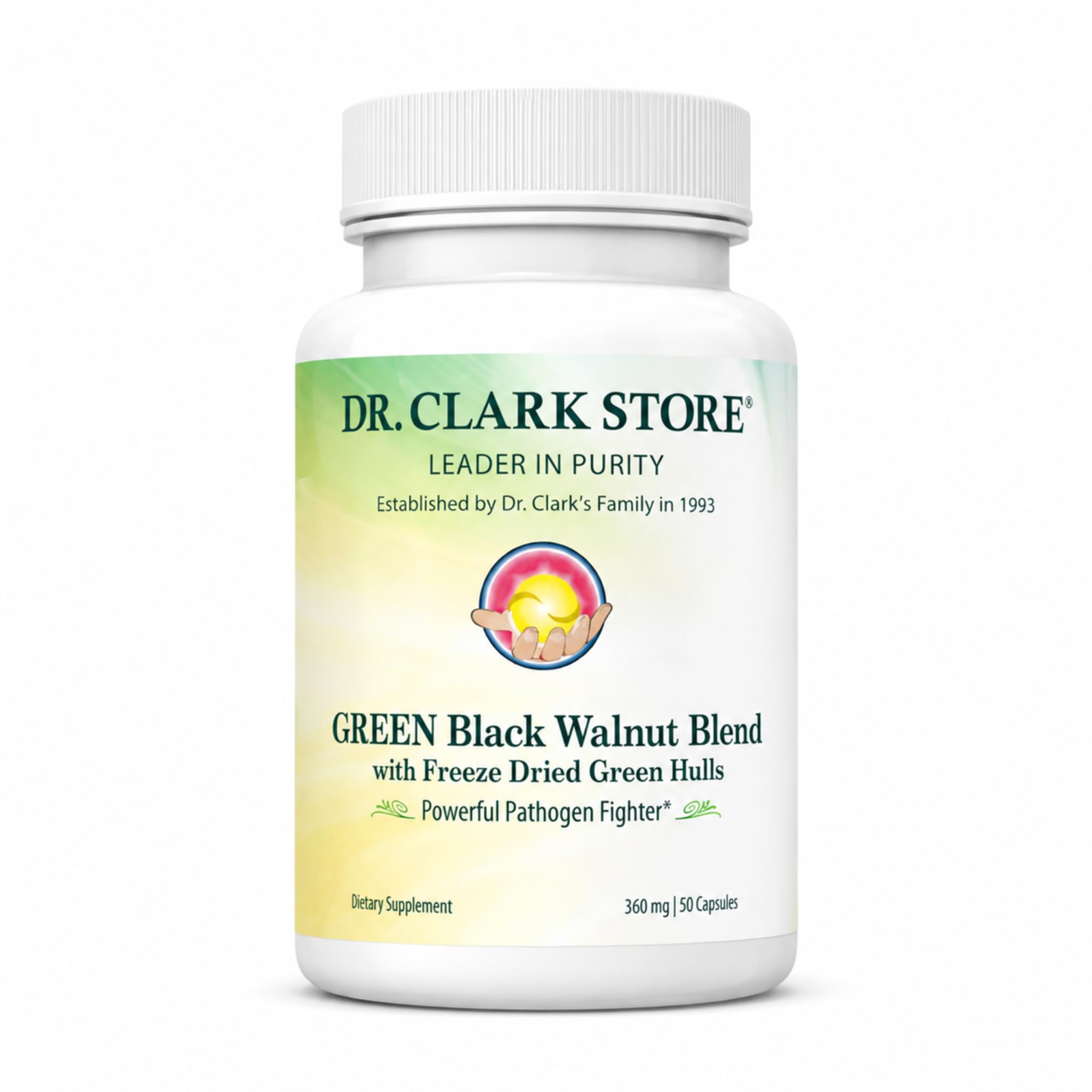 Dr Clark Store Green Black Walnut Blend 360mg 50 Gelatin - Product Imagery