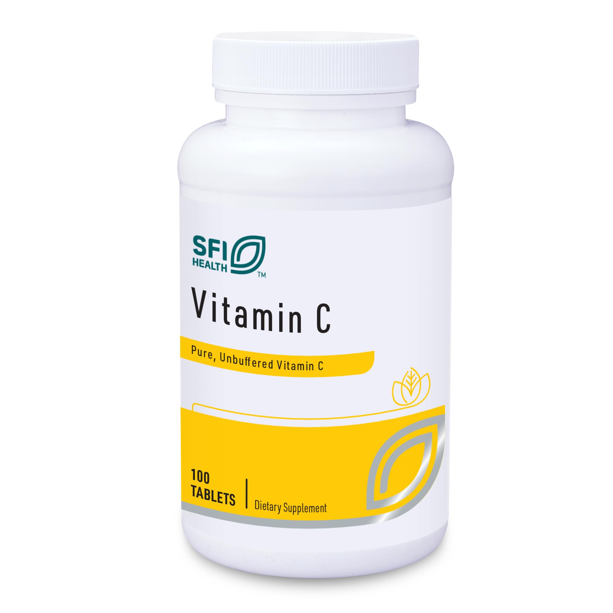 SFI Health Klaire Labs Vitamin C, 100 Tablets - Product Imagery