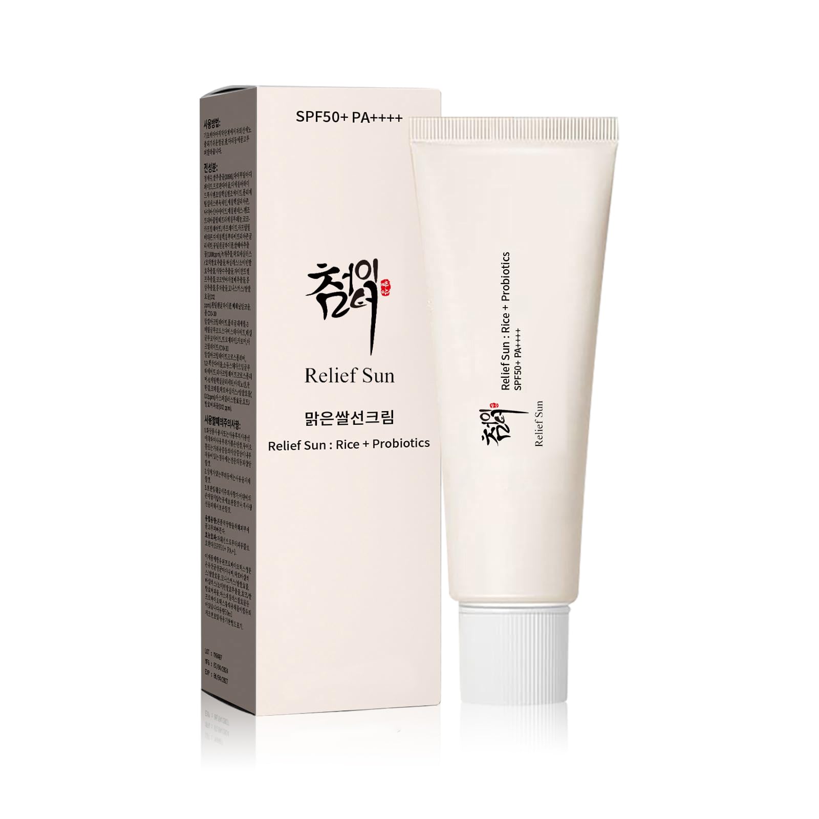 Relief Sun Organic Korean sunscreen SPF50+ Organic Korean - Product Imagery