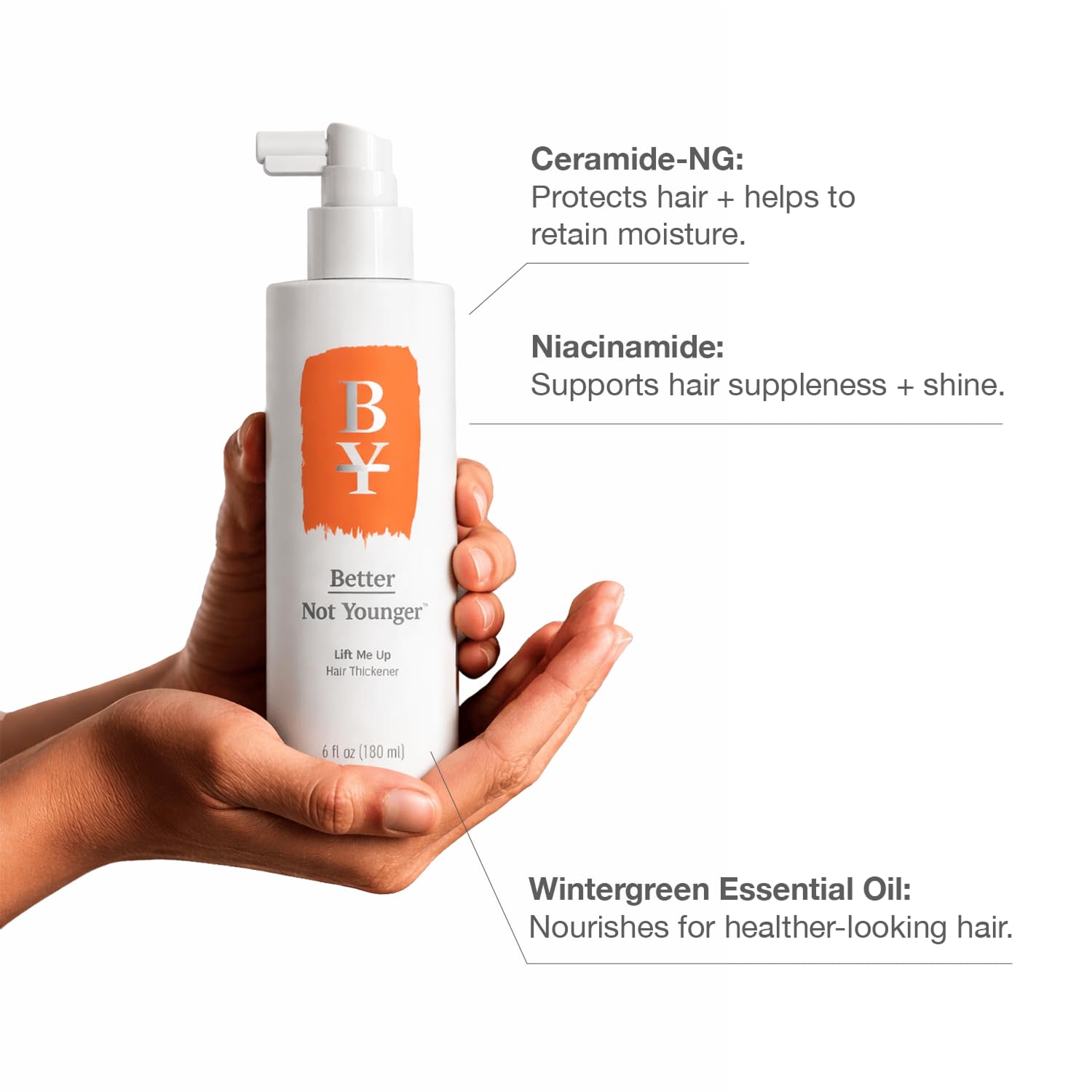 Better Not Younger Volumizing Texturizing Root Spray for Fine Hair 6oz
