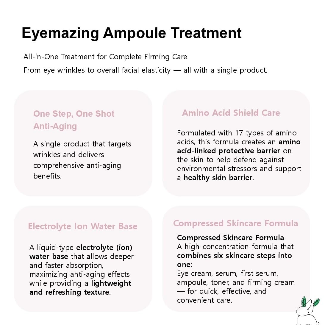 Tomotokki Eyemazing Ampoule 200ml (Eye to Face All-in-One 4-in-1 Firming Care) – Cruelty Free