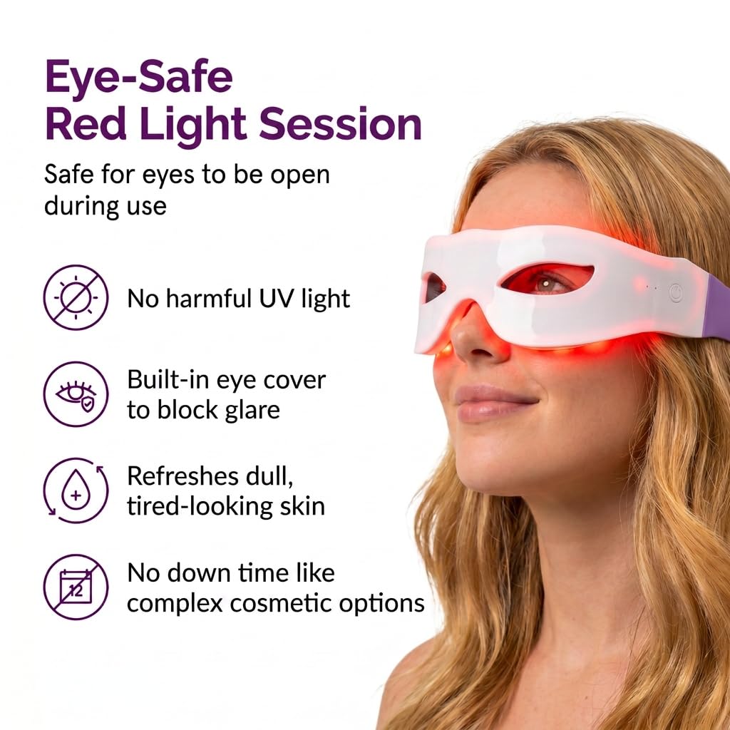 LED Eye Mask 4 Color Spectrum Light Therapy Mask - AuthHair Official Imagery - 6