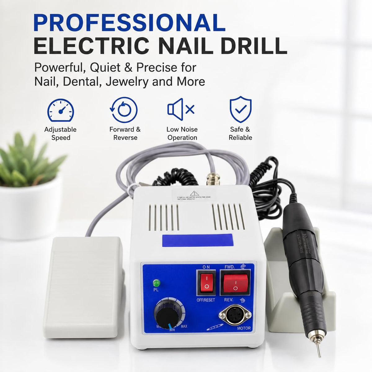 Dentasop Marathon-III Micromotor Lab Jewelry Carving Sander Hand Kit – close-up detail in White