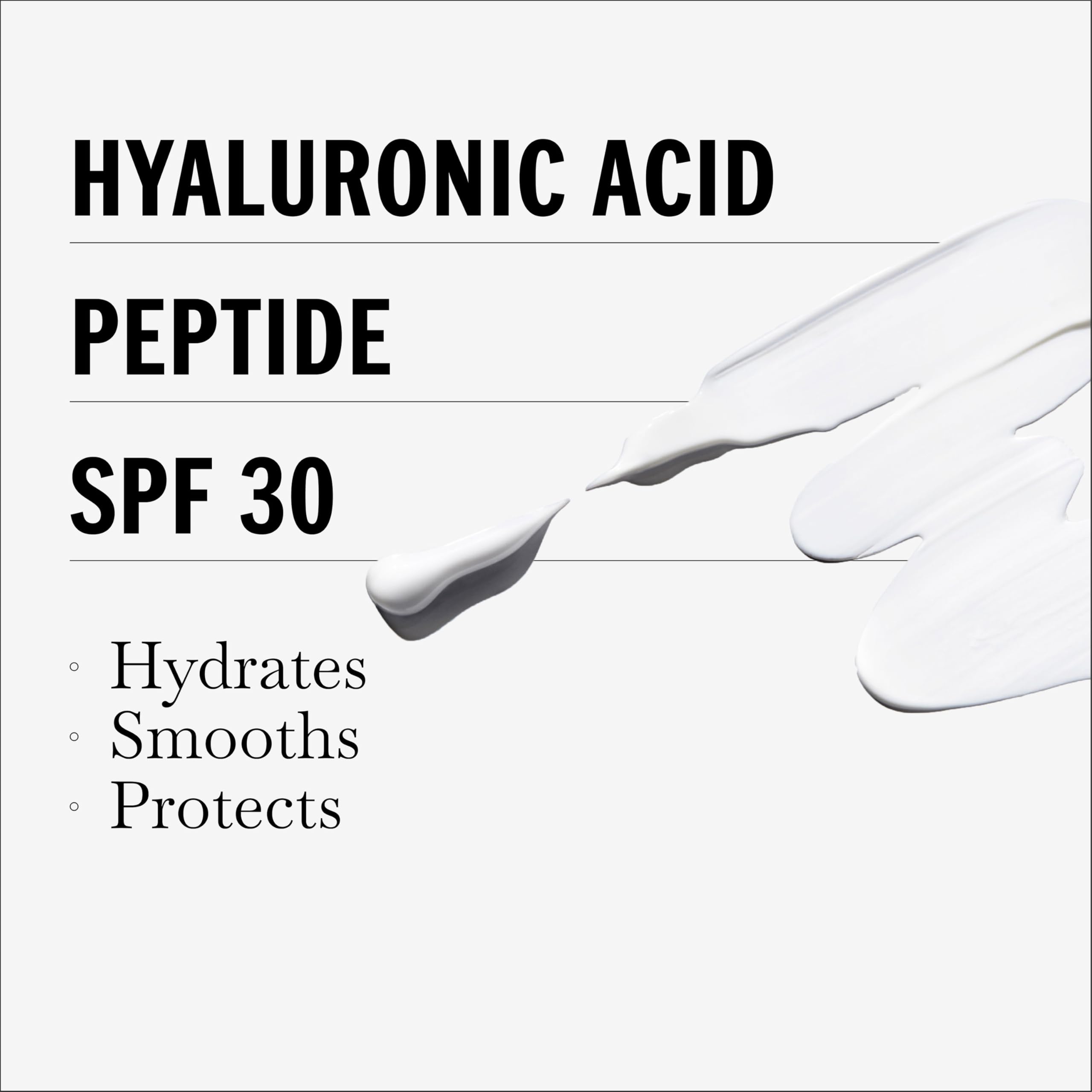 Olay Hyaluronic SPF 30 Hydrating Moisturizer with Sunscreen, Broad Spectrum SPF 30, Fragrance-Free, 1.7 oz