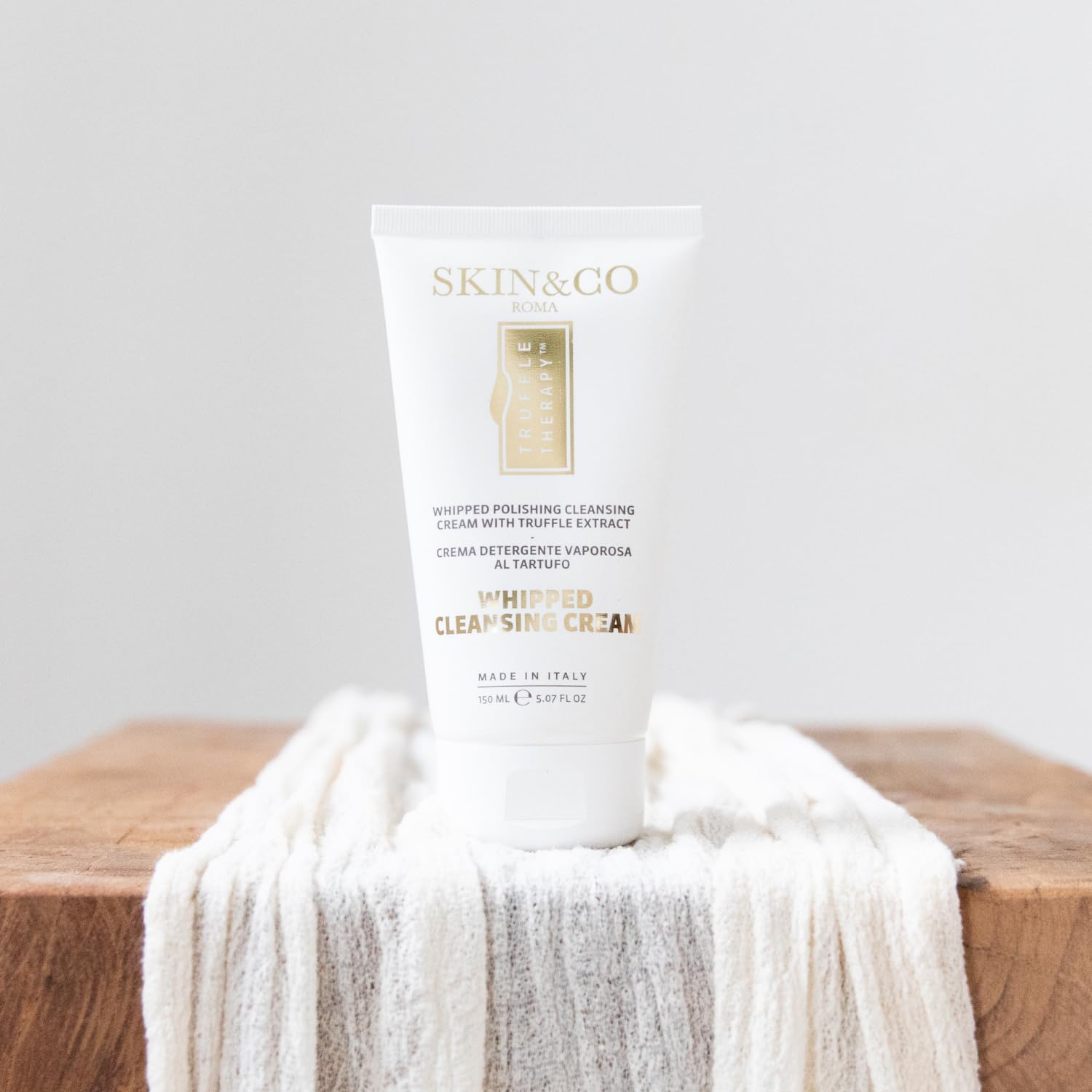 SKIN&CO Roma Truffle Therapy Whipped Cleansing Cream, Almond, 5.07 Fl Oz