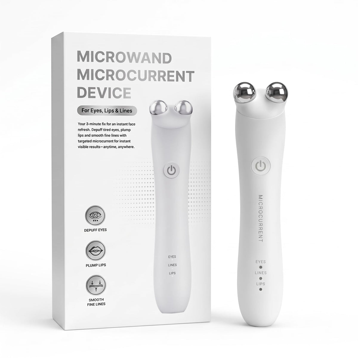 Microcurrent Facial Wand 3 Modes Portable Skin Care Device - AuthHair Official Imagery - 1