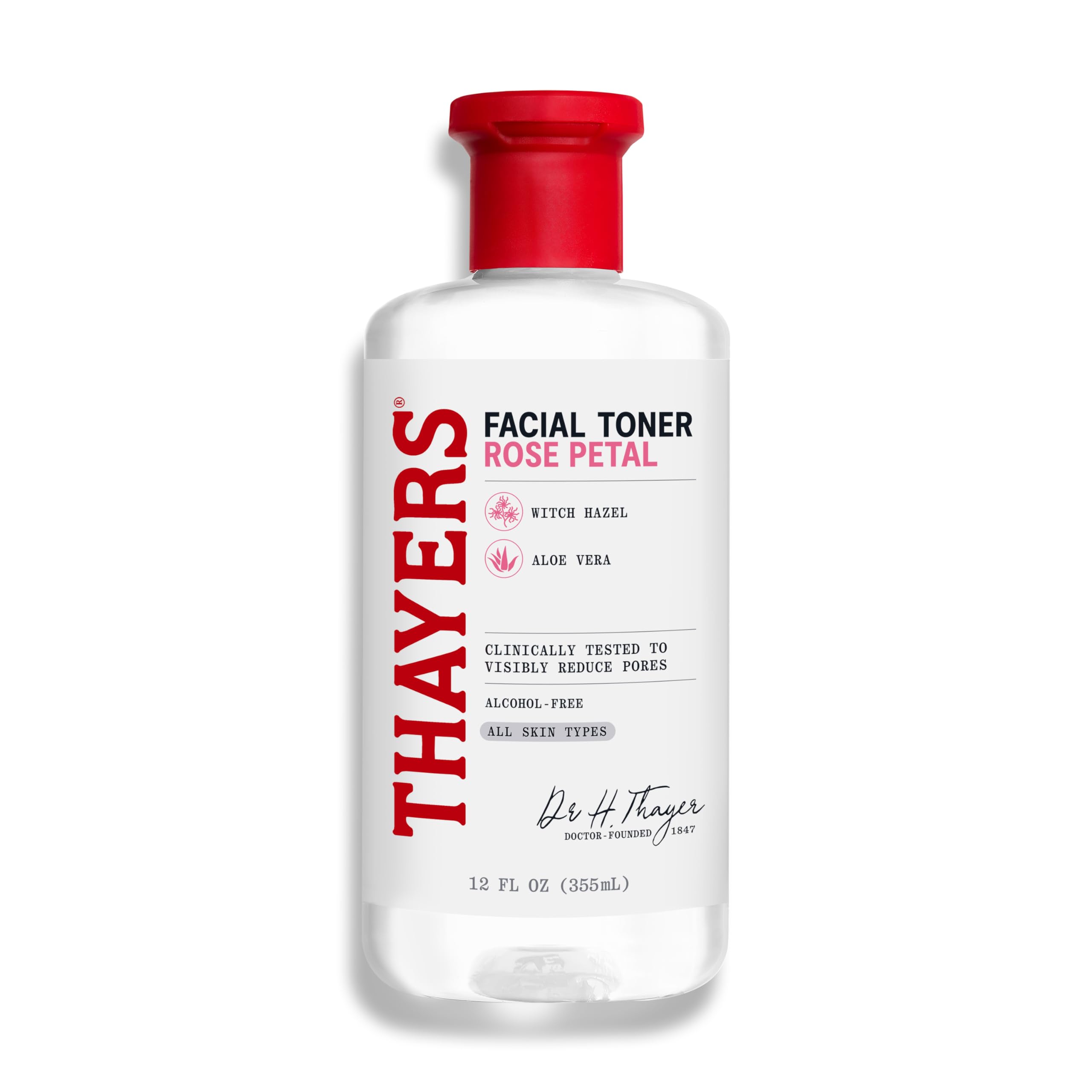 THAYERS Witch Hazel Facial Toner, Hydrating Rose Petal Toner, 12 - Product Imagery