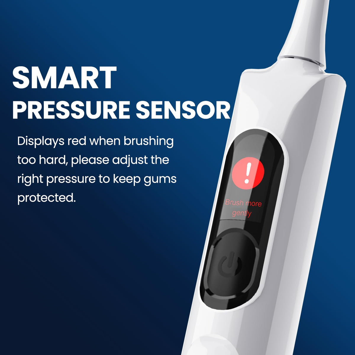 Electric Toothbrush with Pressure Sensor White - Marlincare Official Imagery - 6