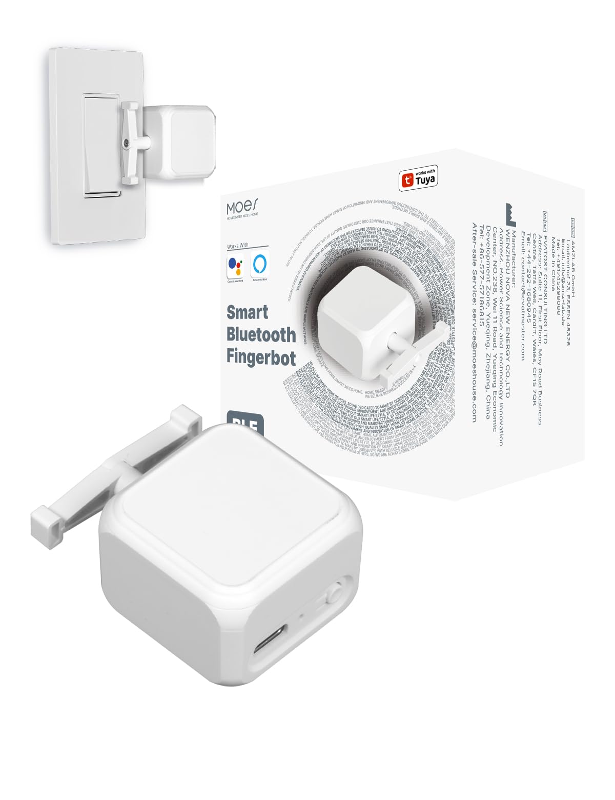 MOES Rock Switch Fingerbot Gen 3, Smart Button Pusher, Timer Control – product photo (Hubs &amp; Controllers)