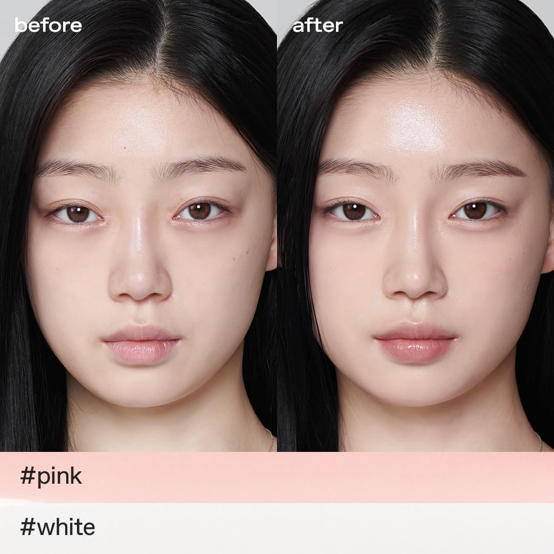 glow not dry concealer #pink #white,korean makeup 0.4 oz – full view