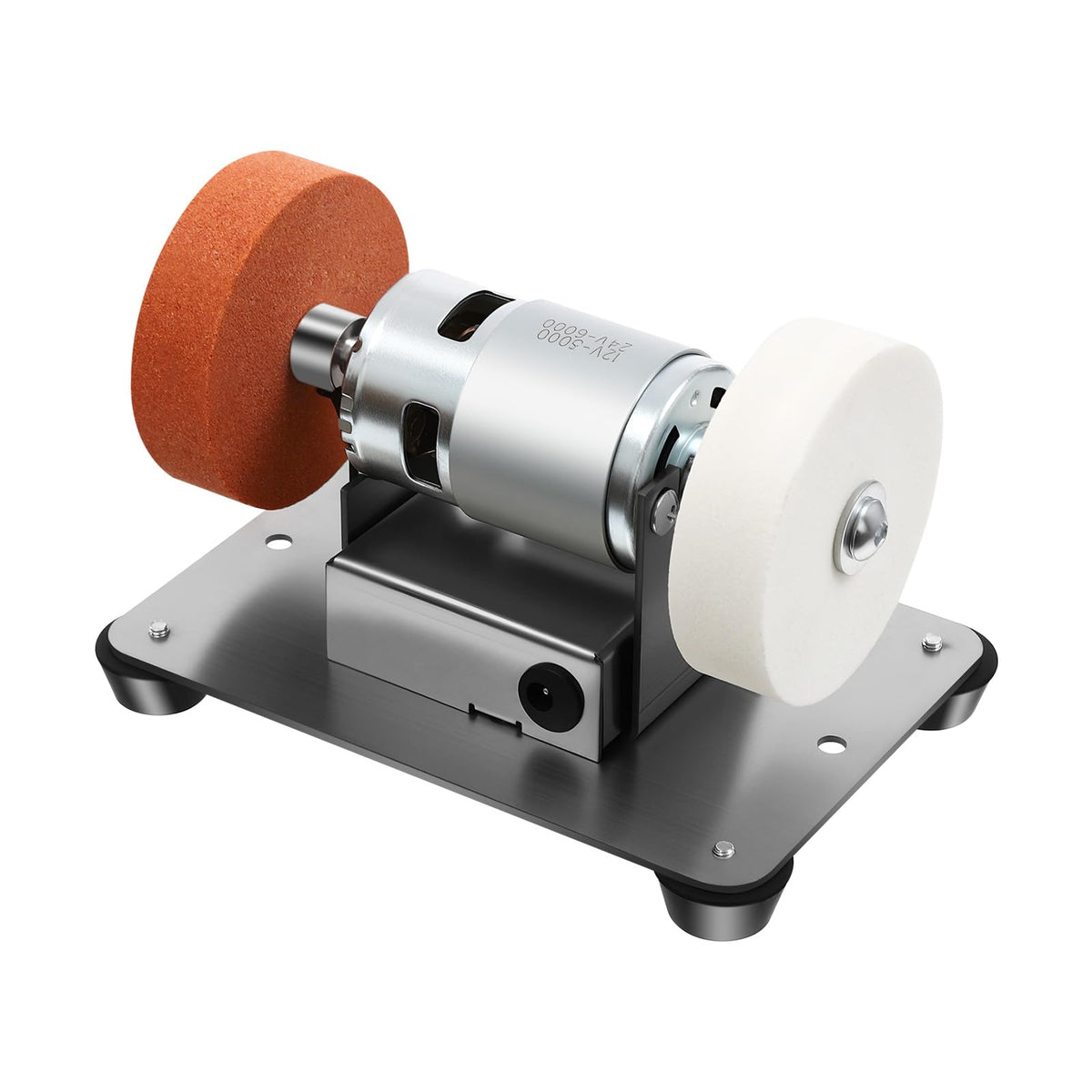 Shaemain Mini Electric Benchtop Sander, 3000-6000 RPM Adjustable Variable Speed Table Grinder, Knife Sharpener Electric,