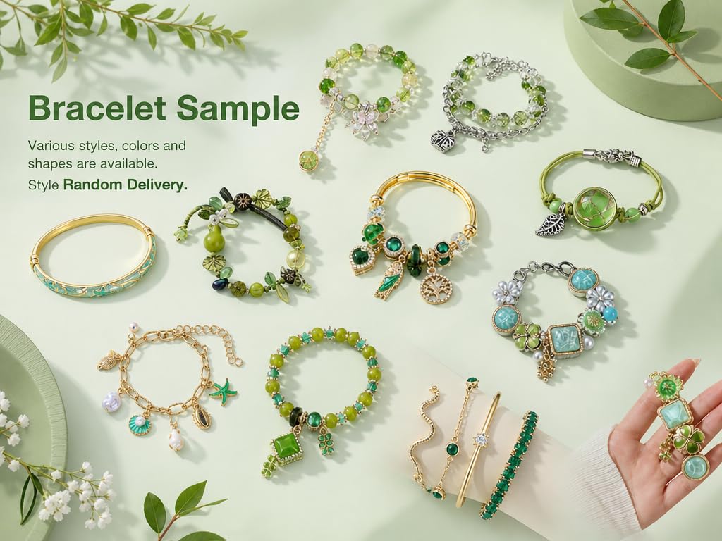 TNRASRTEA Mystery Jewelry Jar, Surprise Jewelry Box for Woman Includes Necklaces, Earrings, Rings, Bracelets，Hair Clips，