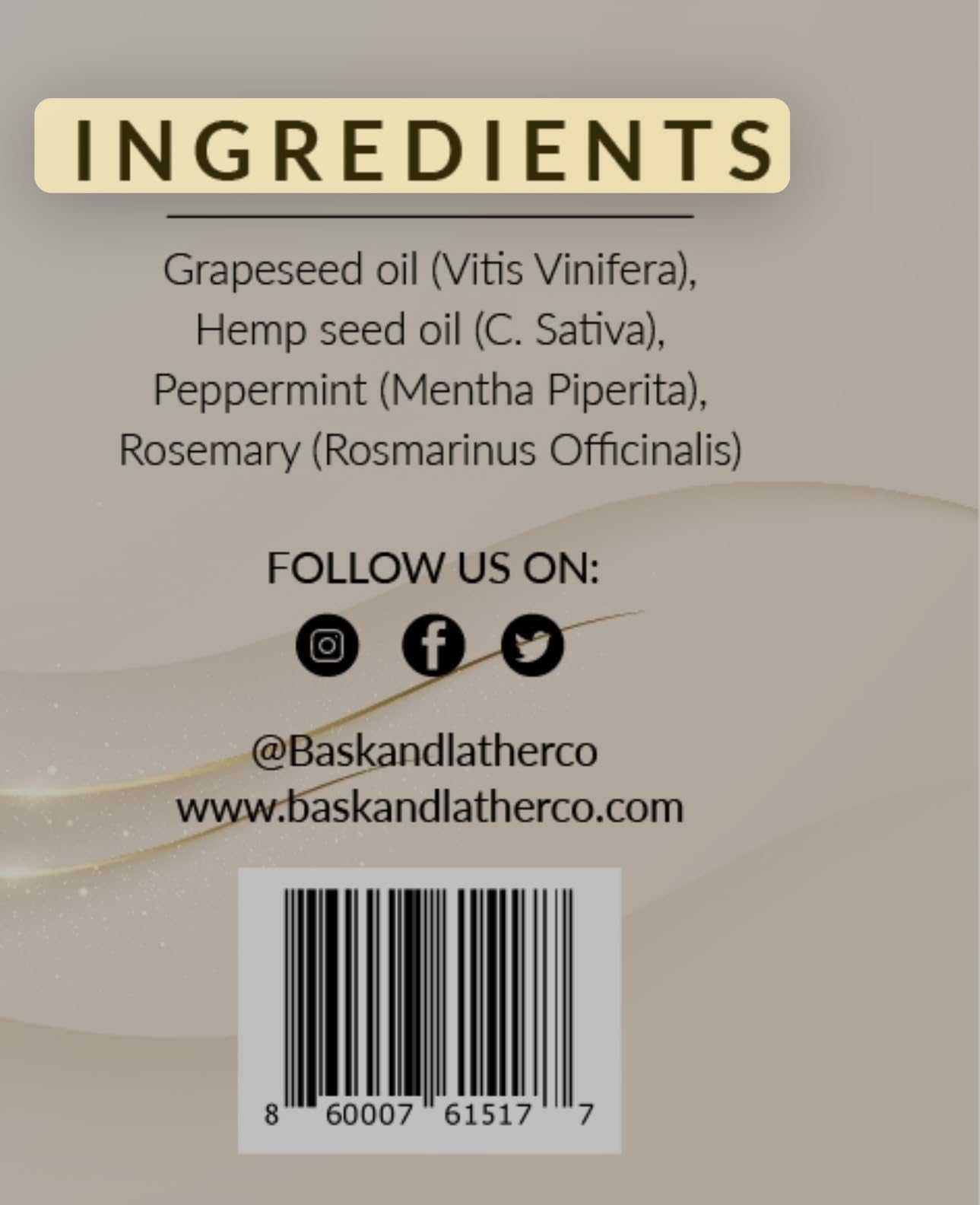 Bask & Lather scalp stimulator with hair growth oil in a 4 fl oz bottle, designed to promote hair regrowth and scalp health.