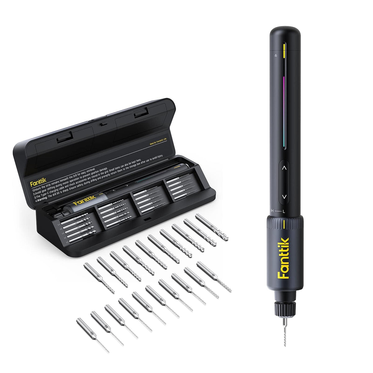 Fanttik K2 Nano Mini Electric Drill, Precision Rotary Tool Kit – 6 millimeters