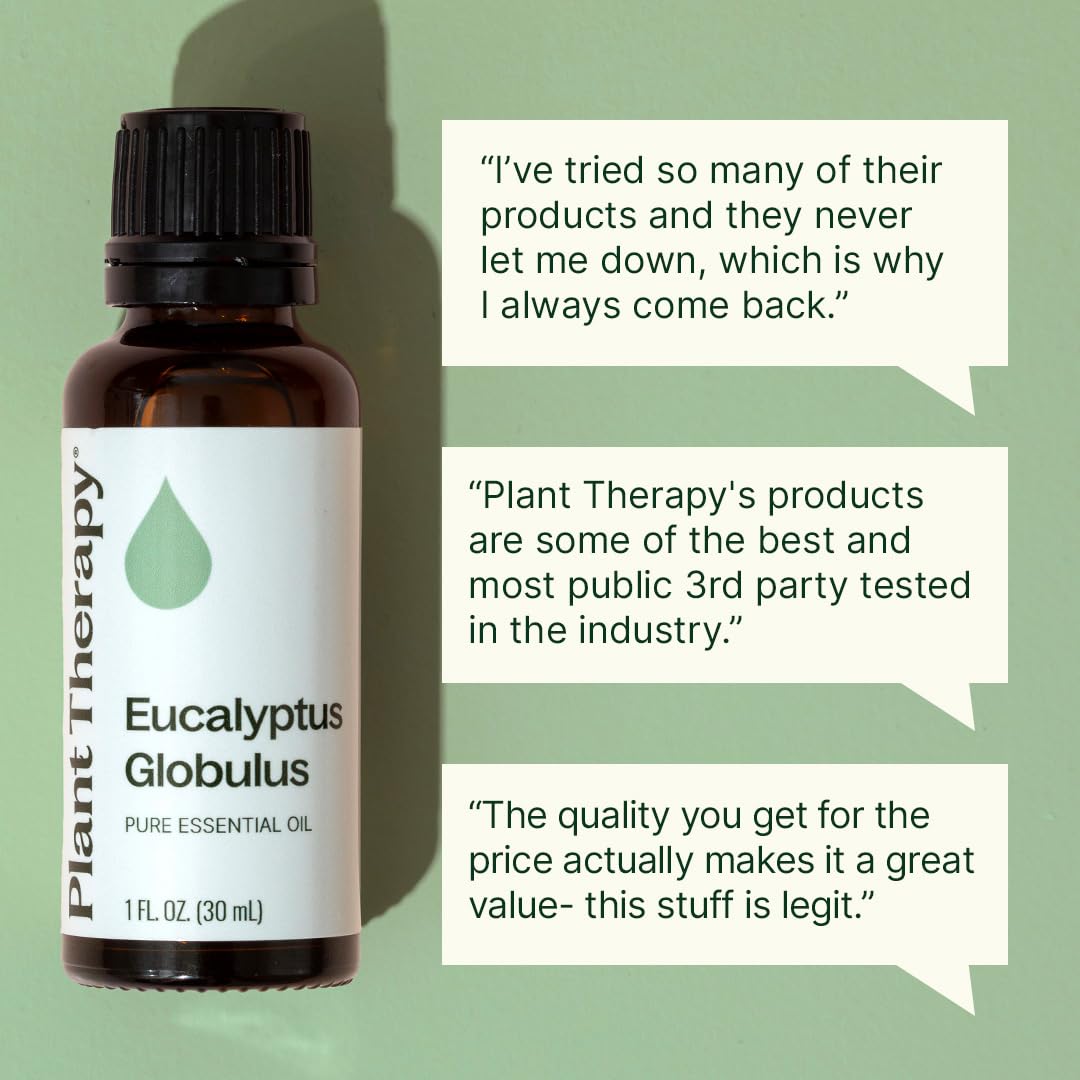Plant Therapy Eucalyptus Globulus Essential Oil 30 mL Pure Essential Oil