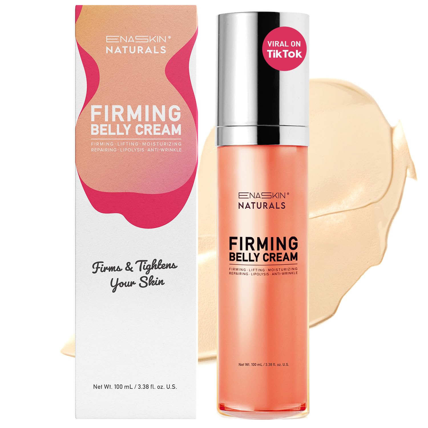 Enaskin Naturals Belly Firming Cream: B Flat Skin Tightening, - Product Imagery
