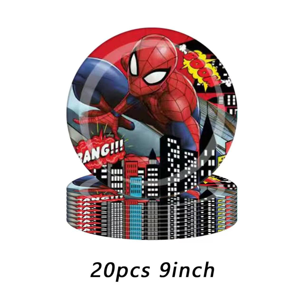 IKTMGFS 118 Pcs Spider Birthday Party Supplies Set, Spider Theme: 1Banner, 20Cups, 6Hanging Swirls, 30(Spoons+Forks+Kniv