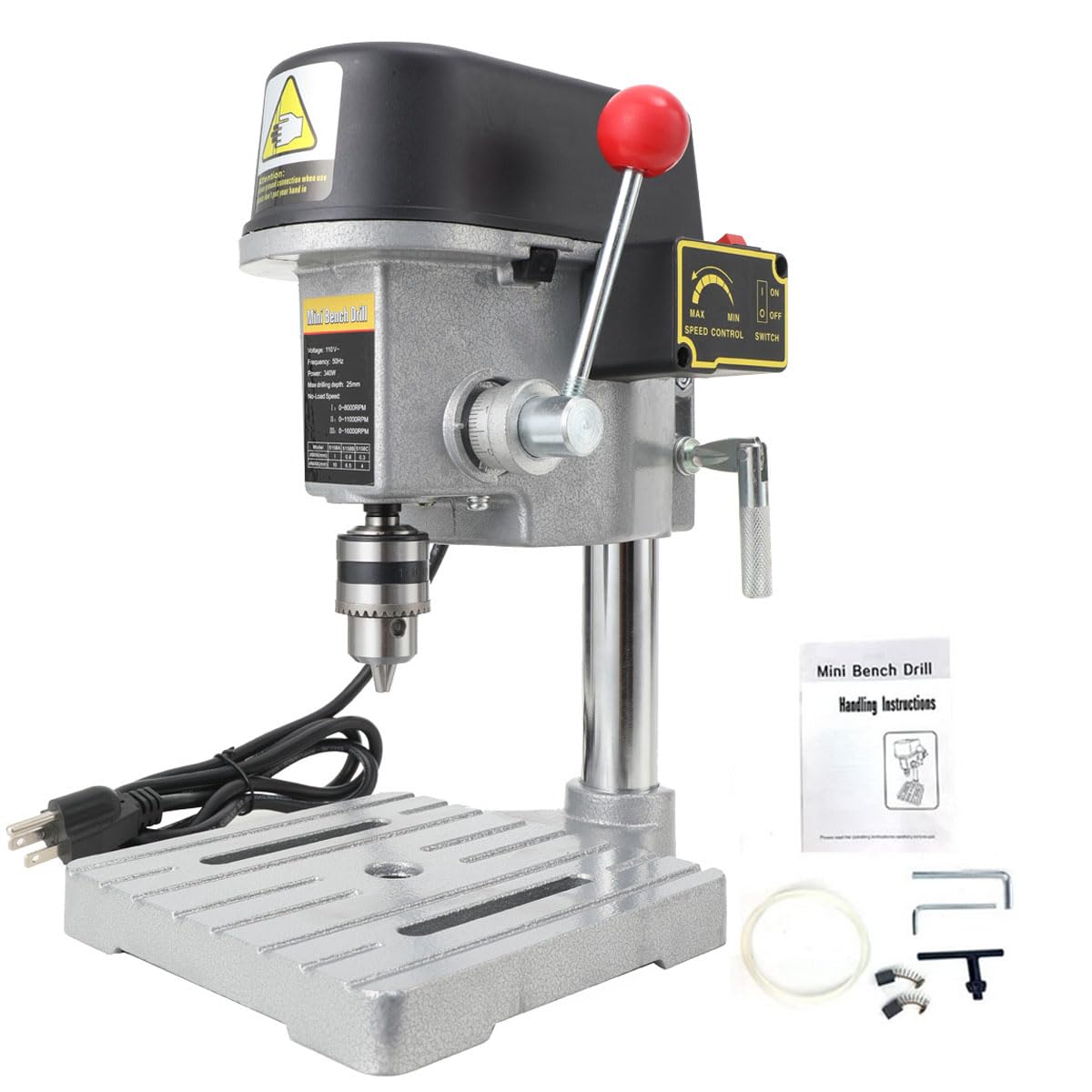 3 Speed Benchtop Drill Press Electric Bench Wood Drilling - EWANYO Official Imagery - 2