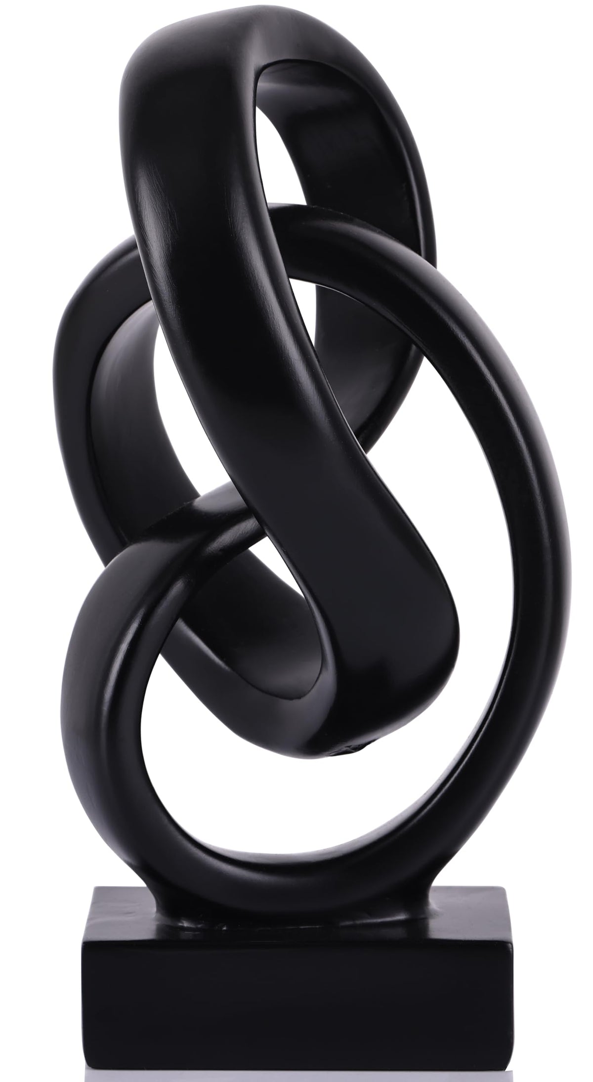 WUBIANJIE Modern Abstract Knot Sculpture, Artistic Mobius Inspired Resin Decor, Elegant Home and Office Decor, Perfect f
