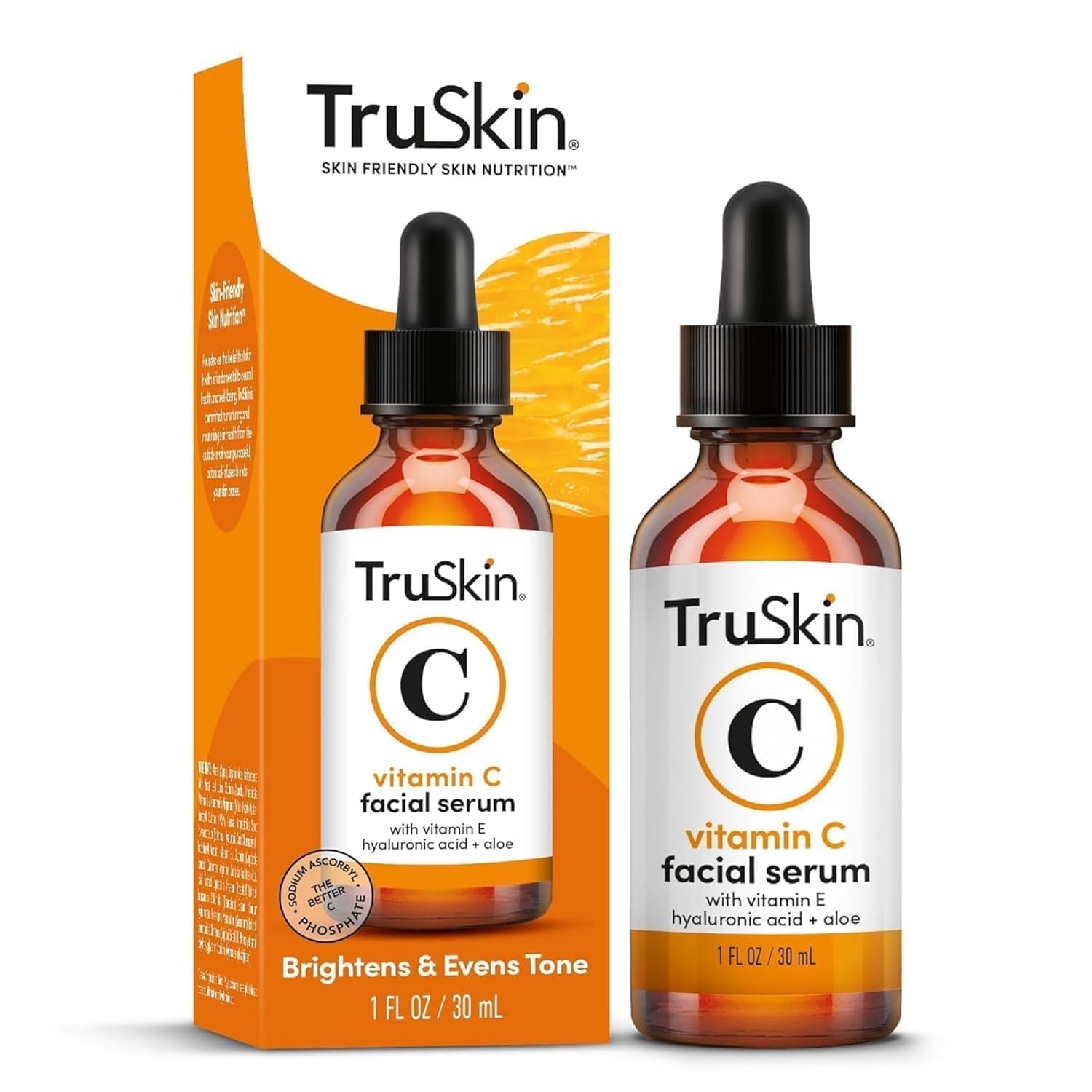 TruSkin Brightening Vitamin C Serum Hyaluronic Acid 1oz